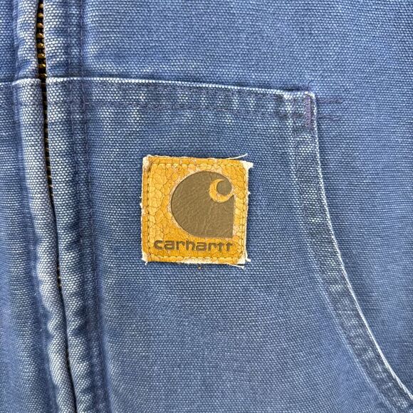 Carhartt Active Jacket Quilt Lined Mens Large J68 BLU Blue Sandstone - Picture 10 of 16